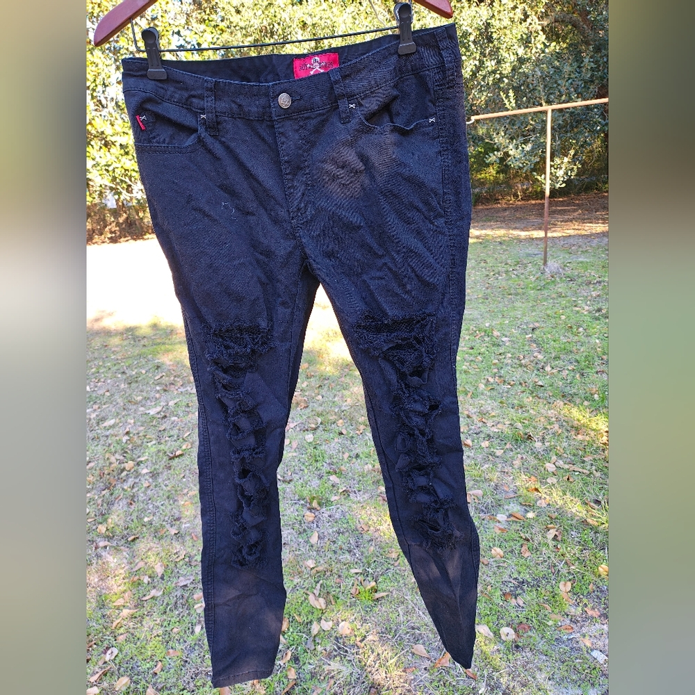 Tripp fishnet skinny jeans